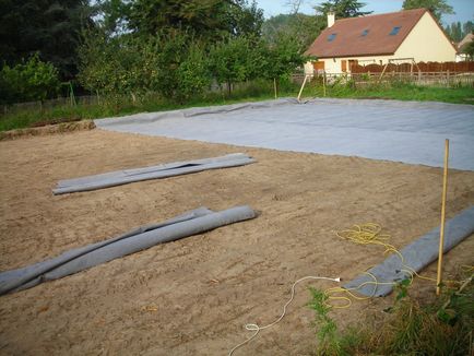 Plasarea unui gazon pentru geotextile, noi posibilități de dezvoltare a sitului, polilinie