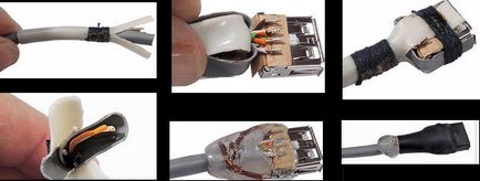 USB hosszabbító kábel, csavart érpár