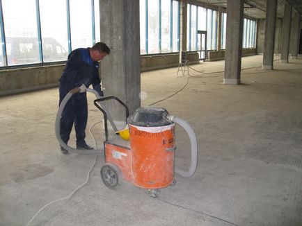 Készülék folyékony polimer padlók, a technológia és különösen