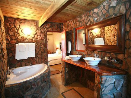 Fürdőszoba vidéki stílusban - 19 fotó belsőépítészeti