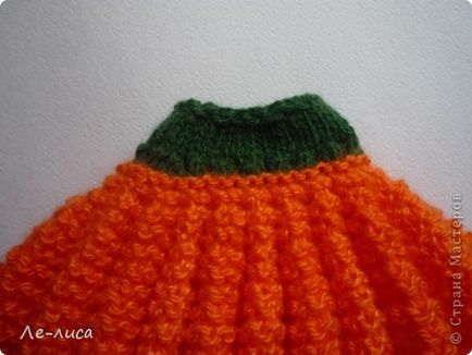 Încălzitor tricotat pentru ceainic - dovleac - m