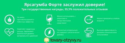 Ярсагумба форте - відгуки лікарів, протипоказання