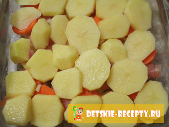 Запіканка з картоплі з куркою - рецепт з фото, дитячі рецепти, страви