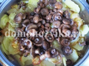Смажена картопля з грибами-рецепт приготування з фото