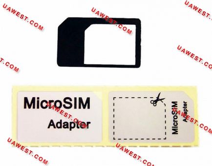 Microsim adapter a SIM saját kezűleg - autópályát