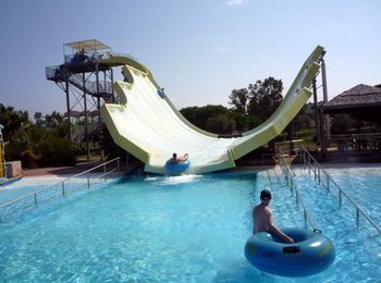 Waterpark of waterpark de la Rhodes preturi, mod de operare, atractii, în cazul în care este situat