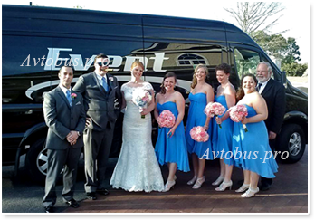 Орендувати, замовити мікроавтобус на весілля з водієм