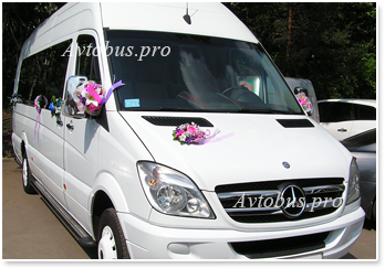 Орендувати, замовити мікроавтобус на весілля з водієм