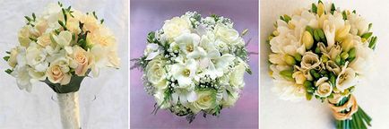 Buchet de nunta alb - cum sa alegi, optiuni pentru combinarea culorilor cu fotografii