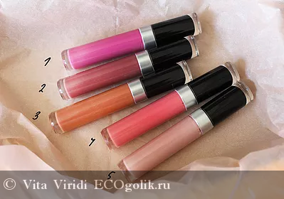 Lip Gloss îngrijirea # 2 sangria etheria - recenzie eco-blogger vita viridi