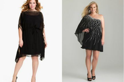 Black Dress az elhízott nők - fotó stílusok, Fel