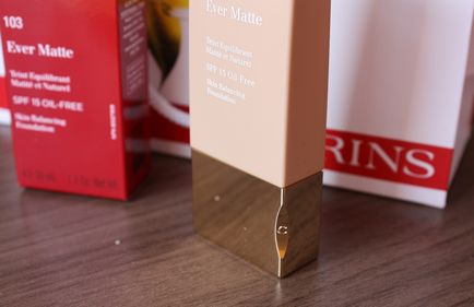 Clarins ever matte skin balancing foundation 103 - відгук, elia chaba