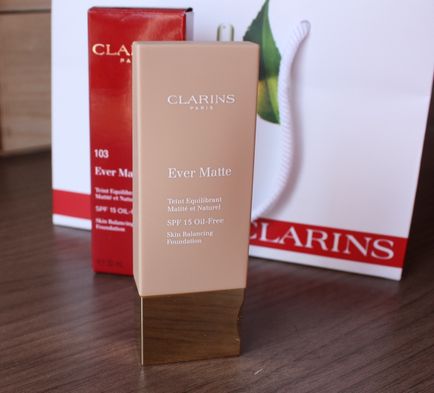 Clarins ever matte skin balancing foundation 103 - відгук, elia chaba