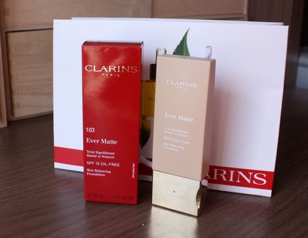 Clarins ever matte skin balancing foundation 103 - відгук, elia chaba