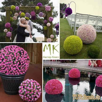 Flori de bile în decorul sărbătorilor mk - design - decor de propriile mâini