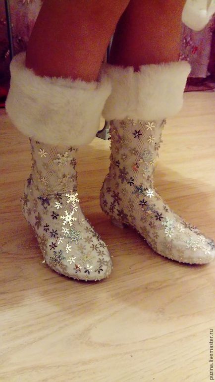 Faceți cizme pentru Snow Maiden - târg de meșteri - manual, manual