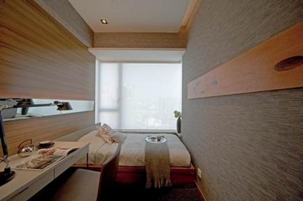 Дизайн довгою вузькою спальні