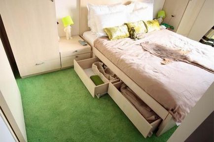 Дизайн довгою вузькою спальні