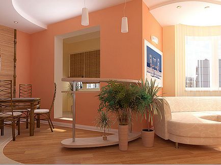 Proiectarea unui mic apartament cu o camera, arta de interior