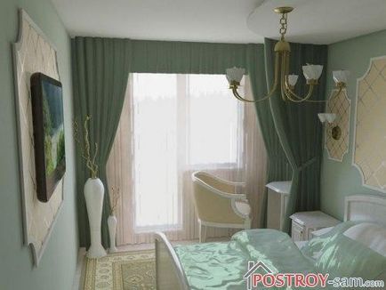 Design de amenajare a unui dormitor îngust, aranjament mobilier, decorare, foto - hd interior (design) Designul unui aspect îngust al dormitorului, aranjament mobilier, decorare, interior - foto