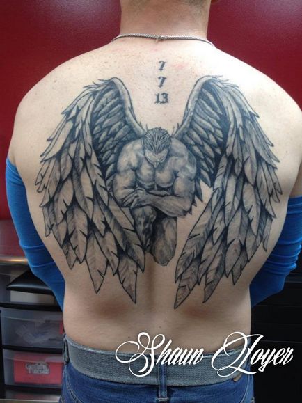 Képek és jelentőségét az angyal tetoválás