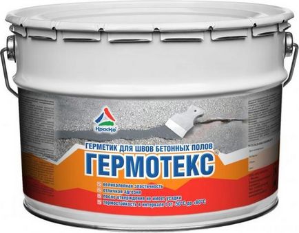 Hermotex - etanșare bicomponentă pentru îmbinări de pardoseli din beton, vopsea de cumpărare de 10kg - npco