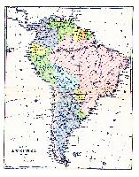 Hidrografia Americii de Sud, fauna pământului