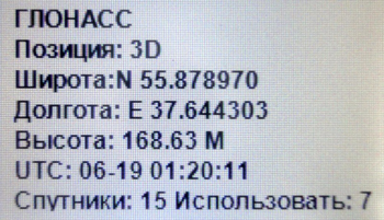 Concursul GLONASS lexand sg-555 împotriva expulzării gn-510