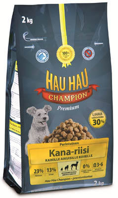 Hau-hau champion - фінські корми для собак від компанії prima pet premium oy