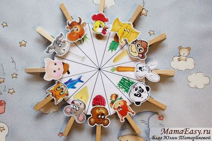 Games clothespins közötti gyermekek részére 1 és 5 év
