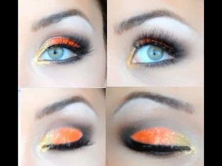 Cum se utilizează umbrele de portocale în machiajul ochilor