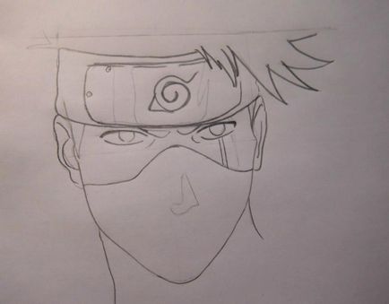 Hogyan kell felhívni Kakashi szakaszok - hogyan kell felhívni Hatake Kakashi a Naruto lépésről lépésre ceruzával