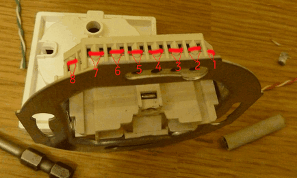 Cum se conectează o rosetta pereche rj-45 8p8c