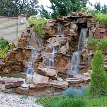 Как да направите своя собствена изкуствен водопад в градината