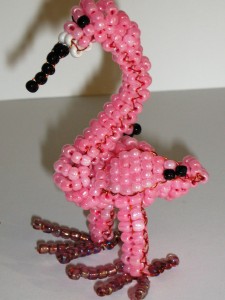 Cum sa faci flamingos din margele, margele, modele de tesut si broderie din margele