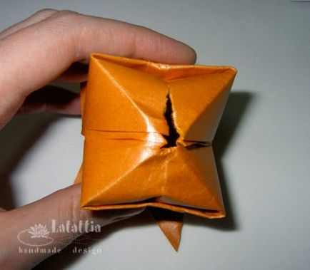 Як зробити орігамі тюльпан з паперу схема
