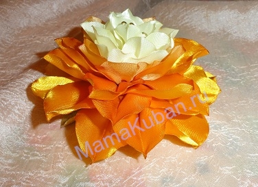 Kanzashi floare de masterat - Lotus hawaian