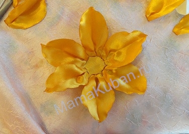 Kanzashi floare de masterat - Lotus hawaian