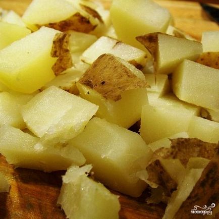 Salata de cartofi cu slănină - rețetă pas cu pas cu fotografie