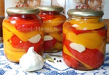 Консервовані помідори з цибулею - рецепт з фото