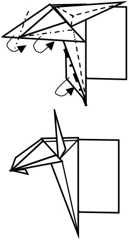 Capra origami diagramă de asamblare