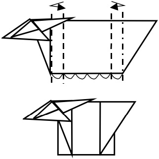 Kecske origami áramköri szerelvényből