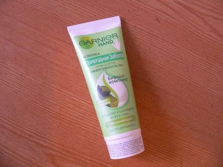 Cremă de mâini din îngrijire naturală garnier cu bifidocomplex - recenzii privind produsele cosmetice