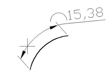 Cursurile autocad - instrument - lungimea arcului - în autocad