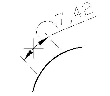 Cursurile autocad - instrument - lungimea arcului - în autocad