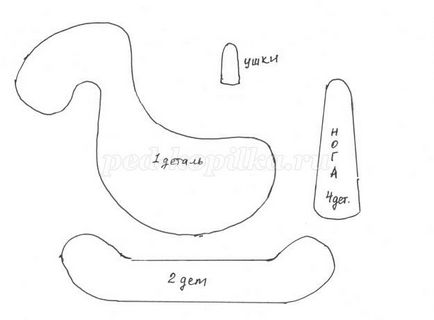 Конячка з фетру своїми руками