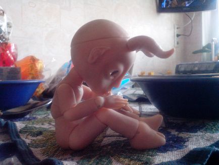 Маленький демон - моя третя авторська шарнірна лялька