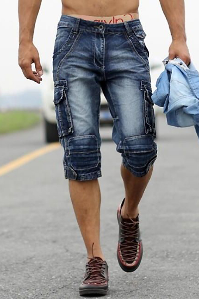 Чоловічі джинсові бриджі - модель для літнього відпочинку і не тільки ... (фото)