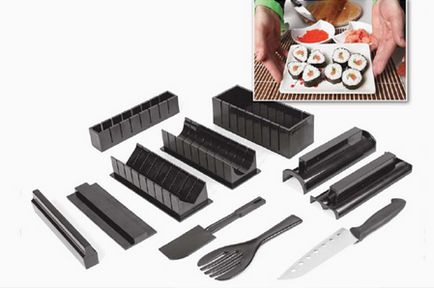 Set pentru sushi și rulouri, ce fel de feluri de mâncare sunt potrivite pentru sushi
