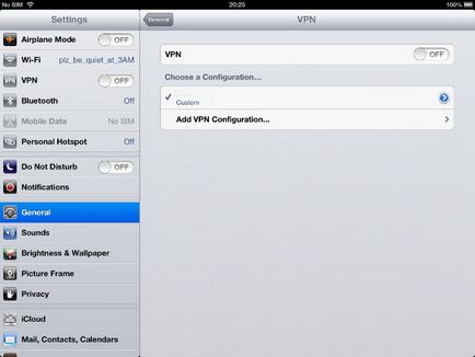 Configurarea vpn (pptp) pe tableta ipad (ios) (instrucțiuni pas cu pas cu imagini)